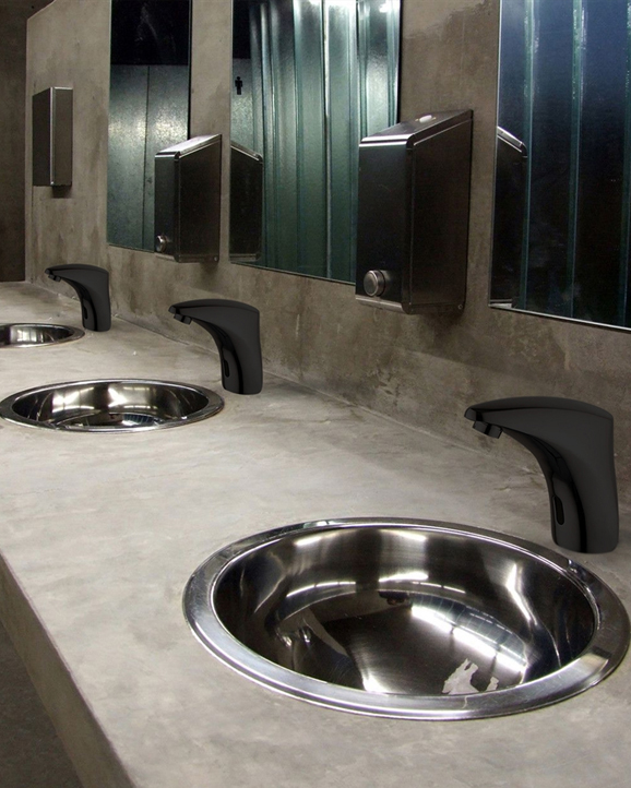 Commercial Deck Mount Infrared Sensor Faucet